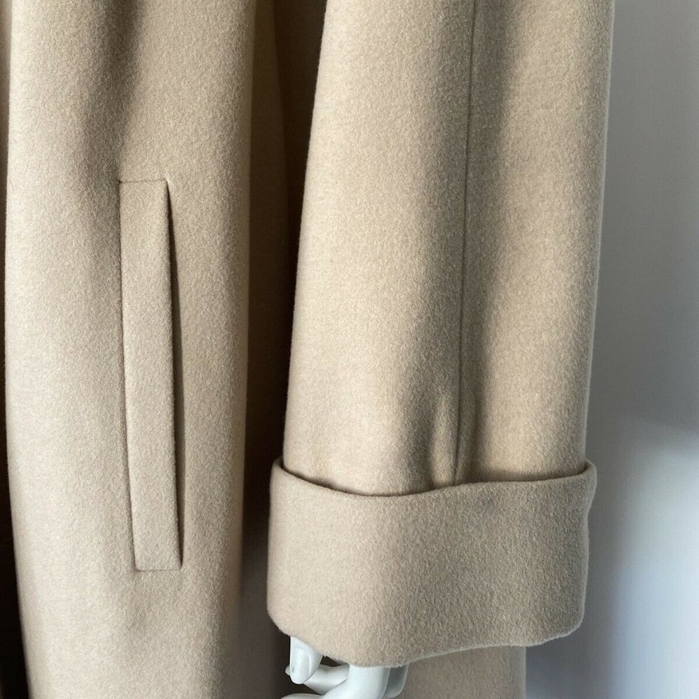 Louis Féraud Blush Pink Wool Swing Coat sz 8 - Picture 5 of 8